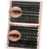 Higu Clace Cluster Lashes 10-18mm, 320PCS Individual Eyelashes, Natural Lash