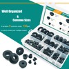 130PCS Silicone Rubber Grommets for Wiring, Black Top Hat Rubber
