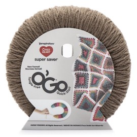 Red Heart Super Saver O'Go Acrylic Yarn 7 oz. 364 Yds *NIP* Cafe Latte BROWN