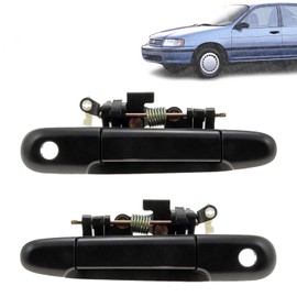 Vantage Auto Parts - Front Exterior Door Handles LH & RH Side Compatible with Toyota Tercel 1991-1994 | Direct Replacement | ‎Textured | 6921016050 6922016070 6922016050 | TO1311110 TO1310110
