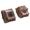 DUROCK Mocha Chocolate T1 Switches, Full POK T1 Tactile Switch