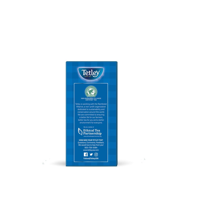 Tetley Black Tea, Decaffeinated Classic Blend, 72 Tea Bags (Pack