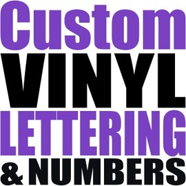 Rapid Vinyl - Custom Vinyl Lettering & Numbers – Your Size and Color. Gloss & Matte Options for Auto, Business, Window, Boat, Car, Door, Sign, Truck, Windshield & Vehicle
