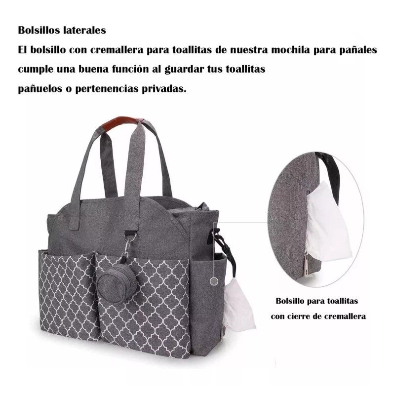 LUNA PARK Mochila Impermeable Multifuncional Para Pañales De Exterior