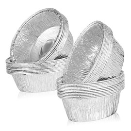 40Pcs Aluminum Foil Pie Pans - Round and Oval Disposable Baking Dishes for Pies Tarts and Desserts - Ideal for Parties and Freezing