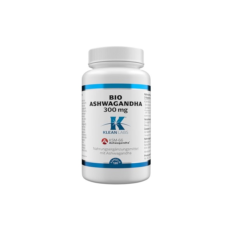 Ashwagandha Bio Wurzel-Extrakt 300 mg | Klean-Labs