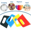 4 Pcs Paint Texture Tools, Plastic Paint Scraper Supplies Kit,