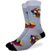 Good Luck Sock Men's Puzzle Cubes Socks, Big & Tall,