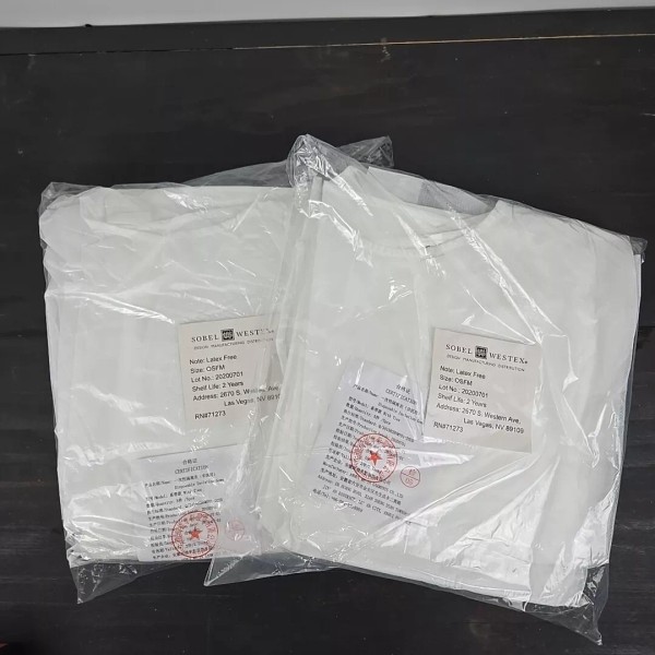Sobel Westex Disposable Sterile Isolation Gown Cover Hospital Medical Lab