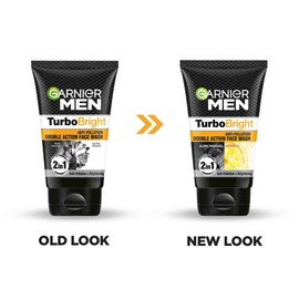 Garnier Men's Power White Anti-Pollution Double Action Face Wash 100gm / 가르니에 남성 파워 화이트 안티폴루션 더블 액션 페이스워시 100gm