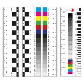 iSecur Set of 4 Expert Ruler Magnetic I 15 cm I Appraiser Documentation Aid Gap Measure Crack Ruler I Car I mag279
