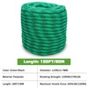 1/2 Inch 100ft Double Braided Polyester Arborist Rope, Heavy Duty