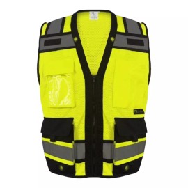 FX Safety Products Safety green surveyor vest with tablet pocket. - 5XL