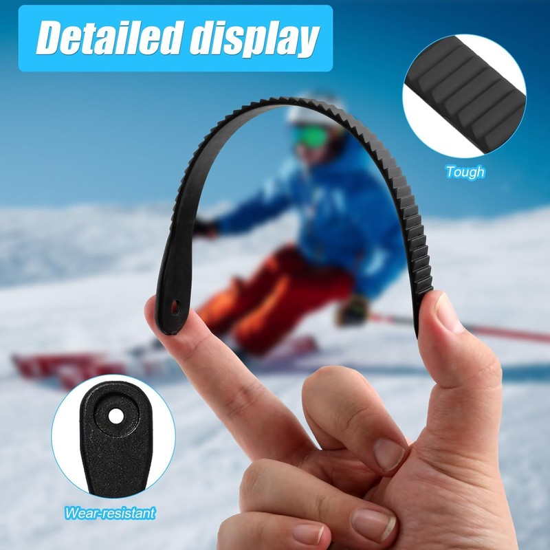 Aurorasports Snowboard Binding Straps, 8.27x0.59 Inch Plastic Snowboard Ankle Ladder