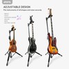 AROMA Universal Portable Guitar Stand with Auto-Lock Neck Holder and