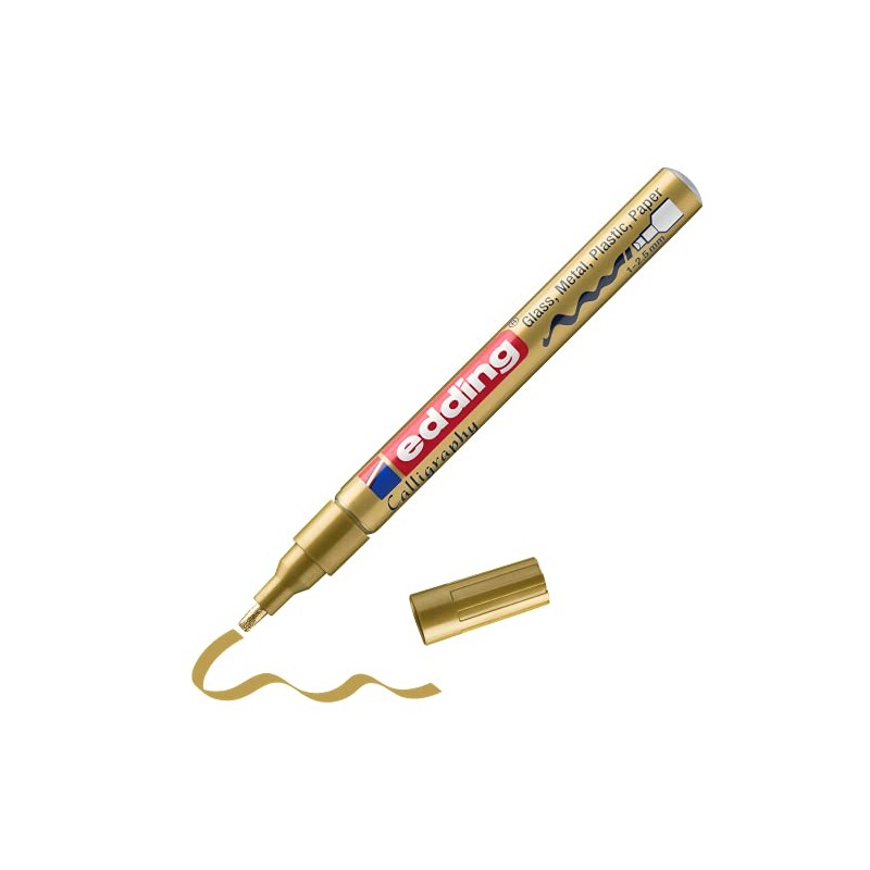 edding 753 gloss paint marker calligraphy - gold - 1