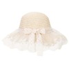 Straw Hat Girls Summer Beach Hat Anti UV Straw Hat