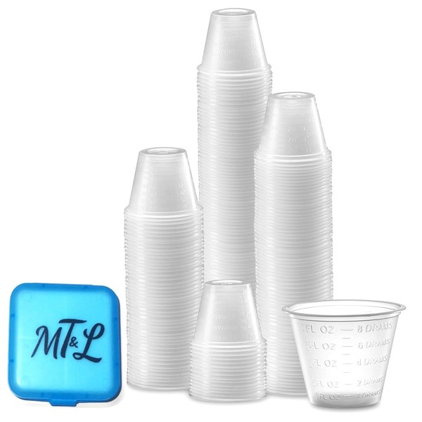 500 count 1oz Disposable Polypropylene Graduated Medicine Cups - tbsp