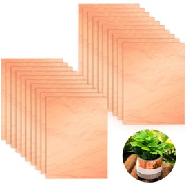 Hicarer 20 Pcs Copper Foil Sheet 11.8 x 8.9 Inch Copper Foil Tape Double Sided Conductive Adhesives Copper Sheets Copper Leaf Sheets for Guitar, Soldering, Electrical Repairs, DIY Crafts, Grounding