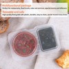 20 Pack Double Compartment Condiment Container with Lid, 5oz Disposable