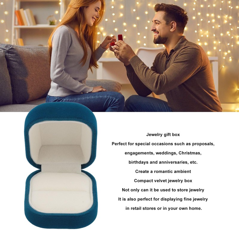 Jewelry Gift Box - Soft Velvet Lining, Elegant Design, Portable
