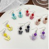 Butterfly Huggie Earrings Colorful Tiny Cute Gold Plated Acrylic Mini