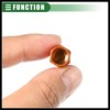 Hihaha Car SUV Tire Valve Stem Caps, 16mm, Aluminum Alloy,