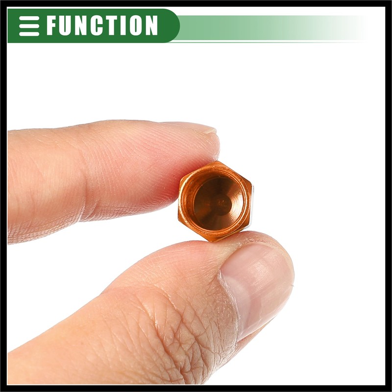Hihaha Car SUV Tire Valve Stem Caps, 16mm, Aluminum Alloy,