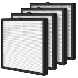 4 Pack G3 A3 Replacement Filter Compatible with AMEIFU G3 Sferf-30 (FXAP2W) and VEWIOR A3 Air Purifier, 3-in-1 H13 True HEPA