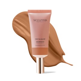 Tint & Glow Hydrating Moisturising Skin Enhancer from Sculpted by Aimee (Tan Beige 7.5) – 45ml Cruelty-Free Moisturising & Tinted Skin Booster with SPF 30 and Blue Light Protection