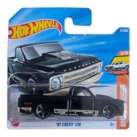Hot Wheels '67 Chevy C10, 1:64 Scale Die-Cast Model Car, Black, 2/10