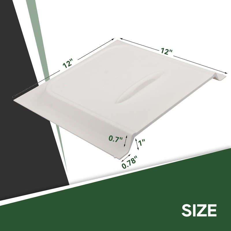 RVGUARD RV Screen Door Slide, 12” Panel with Slide Stop,