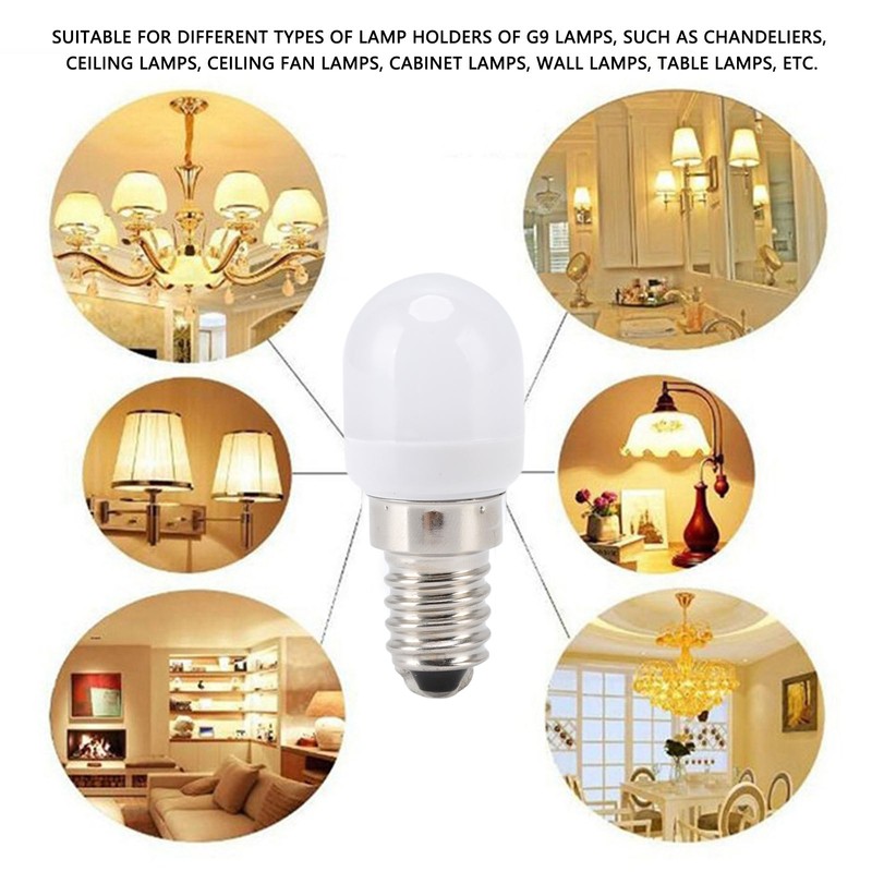 10Pcs E14 Light Bulb Stainless Steel 1.5W 220V LED Bulb