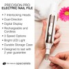 Rio Precision Pro Electric Nail File (White/Gold)