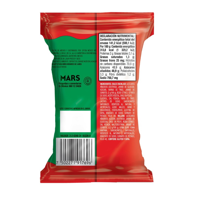 Skwinkles Chunks Sandia con 6 bolsas de 45g