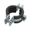 10x 48-53 mm Screw Pipe Clamps Galvanised Steel Pipe Clamps