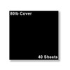 Premium 7 x 7 Black Square Cardstock (80lb Cover) -