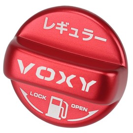 XIKER Fuel Cap Cover for Toyota Voxy 70, 80, and 90 Series, Stylish Aluminum Fuel Cap, Accessory for Replacing Gas Tank Cap, Suitable for Regular Models, Red