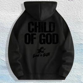 Child of God Graphic Hoodie 100% Cotton US Warehouse 7 ColorsColor: Army Green, Size: Xl