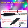 2pcs 3.2FT LED Whip Lights 270° Auto Strobe LED Light