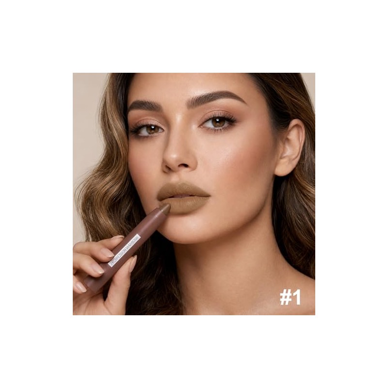 Erinde Lápiz de Labios Mate Velvet, Lápiz Labial Cremoso de