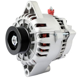 SCITOO New Alternator Fits for Ford for Mustang 3.8L 2001 2002 2003 2004,for Ford for Mustang 3.9L 2004 12V 220Amp CW 6-Groove Pulley High Output Alternator AFD0075220 AFD0075220