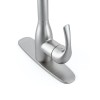 2 Handle High Arc Brushed Nickel Bathroom Sink Faucet 4
