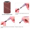 300Pcs Sanding Bands for Nail Drill, Brown Sanding Bands for