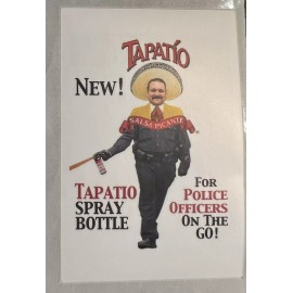Tapatio Funny Police Label Replacement Sticker