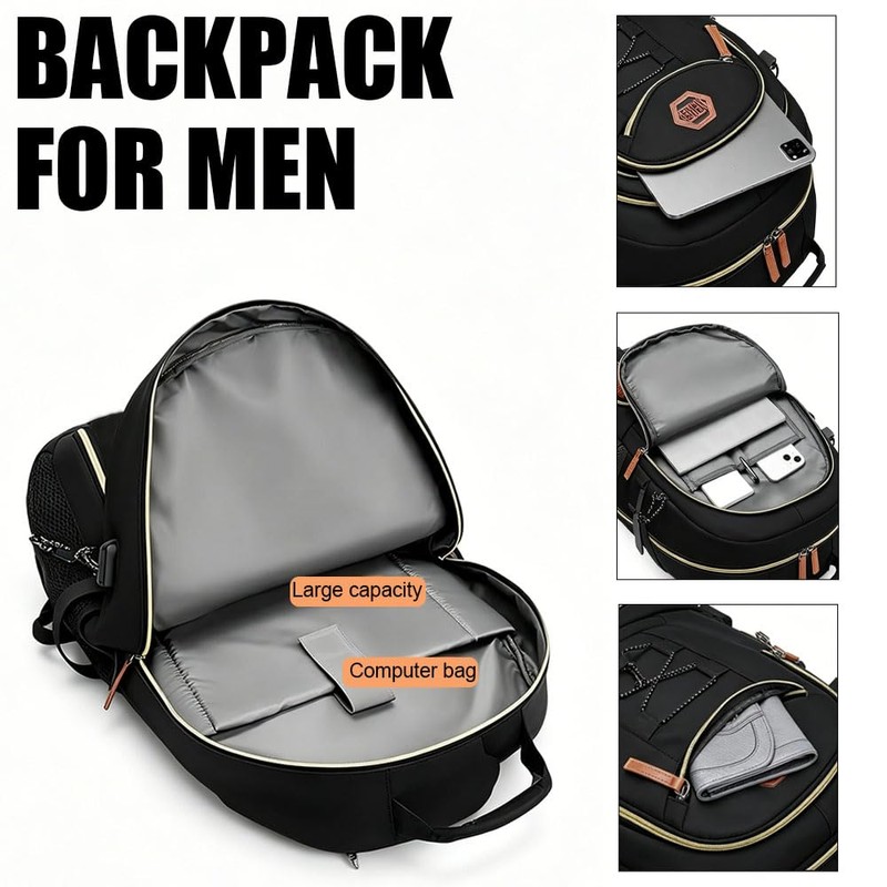 PEAGLOB Travel Laptop Backpack Sport Basketball Bag Large Capacity Backpack