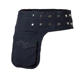 Vishes - Alternative Clothing - Women's Bum Bag Belt Bag Waist Bag Belt Bag Canvas, black / grey