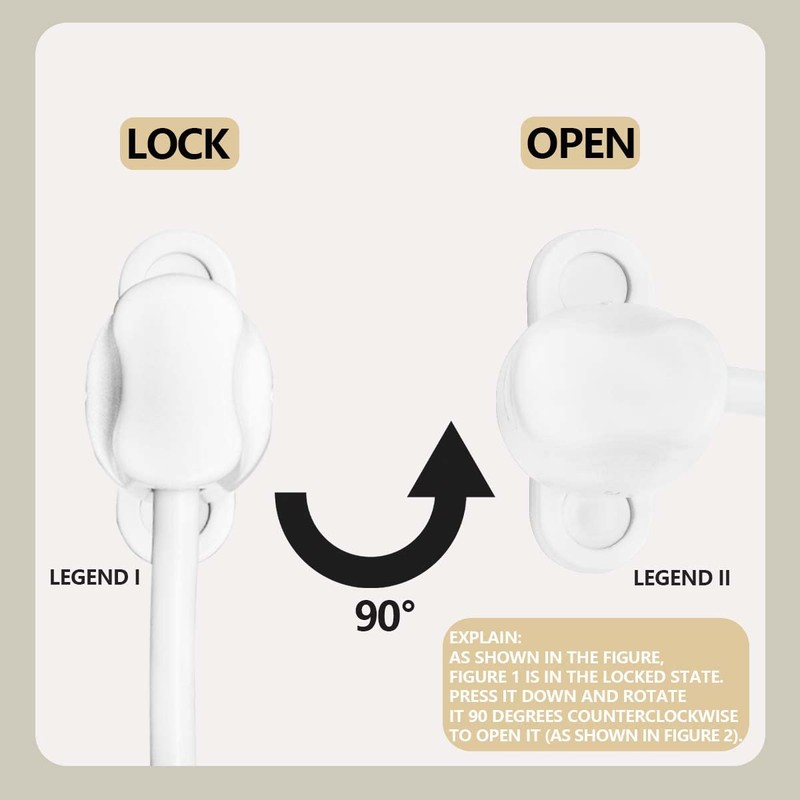Bwintech 5 Pack White Keyless Window Restrictor, UPVC Window Security