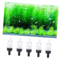 ISTUSHEWILL 8 PCS Aquarium Check Valves One Way Non-return Protector Air Pump Accessories for Fish Tank,Black