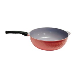|Made In Korea| Non-Stick Ceramic Frying Wok Pan Interior Exterior Pan 13-1/2"